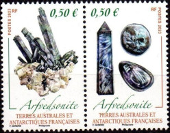 2023_Timbre TAAF N° 1024/1025 Neuf** Mnh Luxe Arfvedsonite. - Unused Stamps