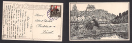 Switzerland - XX. 1916 (4 Oct) WWI. Soldiermal. Single Color Label. Feldpost Fkd Pcard. VF Used. XSALE. - Other & Unclassified