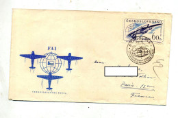 Lettre Cachet Bratislava  Sur   Avion - Lettres & Documents