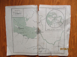 Imp RUSSIA ST PETERSBURG SURROUNDINGS MAP , 16-13 - Mapas Geográficas