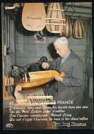 CPSM / CPM 10.5 X 15 Indre LA CHATRE Marcel Soing  Luthier Groupe Folklorique "Les Gas Du Berry" à Nohan - La Chatre