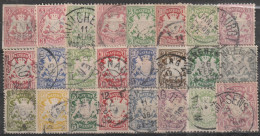 Altd.- Bayern: Lot Mit Versch. Werten, Staatswappen,  Gestempelt.  (002) - Lots & Kiloware (mixtures) - Max. 999 Stamps