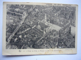 Avion / Airplane / SABENA / Hôtel De Ville - La Maison Du Roi - La Grand Place / Airline Issue - 1919-1938