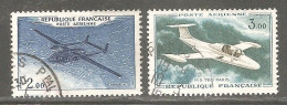 FRANCE - Série Prototypes. Types 1954/59.Valeurs En Nouveau Franc.1960-64. Y&T N° PA 38a + 39a. Oblitérés - 1960-.... Used