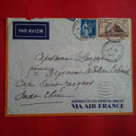 LETTRE MARSEILLE POUR CAP SAINT JACQUES REGIMENT D ARTILLERIE COLONIALE - Briefe U. Dokumente