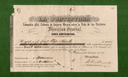 T-ES SEGURO DE ESCLAVOS 1857 La Protectora SCHIAVI ESCLAVES SLAVES SKLAVEN - Otros & Sin Clasificación