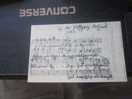 Part Of God Our Refuge Mozart 1765 Note Postcards - Musik Und Musikanten