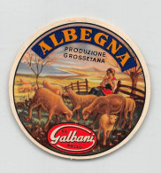 00124 "ALBEGNA - PRODUZIONE GROSSETANA - GALBANI " ETICHETTA ORIG ILLUSTRATA ANIMATA - Cheese