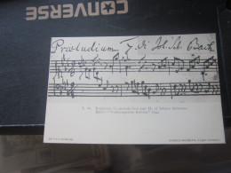 Beginning Of A Prelude From Part II Of Johann Sebastian Bach S 1744 Note Postcards - Music And Musicians