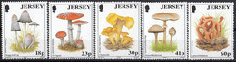 JERSEY 639-643,unused,mushrooms - Paddestoelen