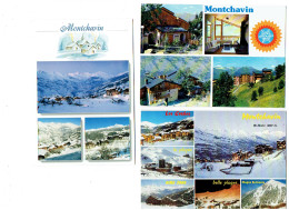 Lot 3 Cpm - 73 - MONTCHAVIN - Illustration Centre Vacances ACECAM - LES Trois Charrières - Autres & Non Classés