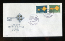 "TUERKEI" 1968, Mi. 2095/2096 FDC (R1224) - FDC