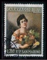 ● San MARINO 1960 ֍ CARAVAGGIO ● N. 550 ● Usato ● Serie Completa ● Cat. ? € ️● Lotto N. 223 ️● - Oblitérés