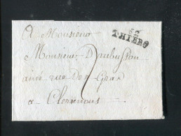 "FRANKREICH" Vorphila-Brief Mit Klarem L2 "62 THIERS" (R1225) - 1801-1848: Précurseurs XIX