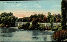 CPA New York City USA, See Am Eingang Zoological Park, Bronx Park - Other & Unclassified