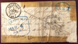 Etats-Unis, Lettre (LSC) En Mauvais état 1853 - (B1359) - Postal History