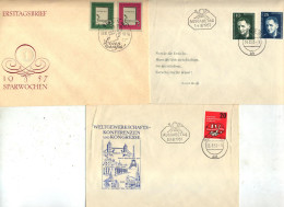 3 Lettre Fdc à Voir - 1950-1970