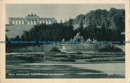 R013025 Wien. Schonbrunn. Neptunbrunnen Und Gloriette. 1953 - Welt