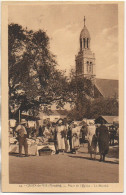 85 CROIX-de-VIE  - Place De L'Eglise - Le Marché - Saint Gilles Croix De Vie