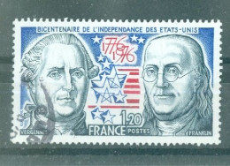 FRANCE - N°1879 Oblitéré - Bicentenaire De L'indépendance Des Etats-Unis. - Used Stamps