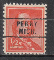 USA Precancel Vorausentwertungen Preo Locals Michigan, Perry 729 - Precancels