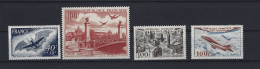 FRANCE Poste Aérienne -1948/49/54/ - Y&T PA N°23 - 24 - 28 - 30  - Petit Lot De 4 Valeurs Neuves Sans Charnière. TB - 1927-1959 Nuevos
