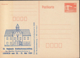 DDR PP 19 II, Ungebraucht, 10. Regionale Briefmarkenausstellung Jarmen, 1989 - Cartes Postales Privées - Neuves