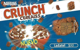 Mexico: Telmex/lLadatel - 2001 Nestlé, Crunch Cereales. (Chip GD04) - Mexique