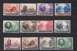 Saint-Marin San Marino 1952 Yvertn° 346-357 *** MNH Cote 220 € Christoph Colomb Columbus (15L A Une Petite Tache) - Nuovi