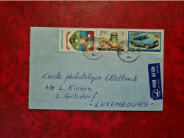 LETTRE ROUMANIE CONSTANTA POUR CERCLE PHILATELIQUE ETTELBRUCK GILSDORF LUXEMBOURG PAR AVION - Autres & Non Classés