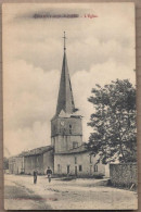 CPA 55 - CHARNY SUR MEUSE - L'Eglise - TB PLAN Rue CENTRE VILLAGE EDIFICE RELIGIEUX Petite Animation - Autres & Non Classés