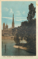 76 - ROUEN - LA CATHEDRALE  VUE DU PONT CORNEILLE - Cartes ""La Cigogne"" Rouen - 372 - Rouen