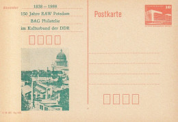 DDR PP 19 II, Ungebraucht, 150 Jahre RAW Potsdam, 1988 - Privatpostkarten - Ungebraucht