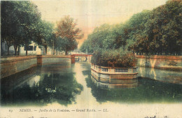 30 - NIMES - JARDIN DE LA FONTAINE - GRAND BASSIN - LL - 69 - Nîmes