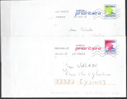 Prêt à Poster Lettres Prioritaires Timbres De 20 G Différents, Oblitérations MTP Toshiba - Listos A Ser Enviados: Otros (1995-...)