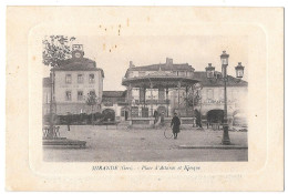 CPA MIRANDE .PLACE D'ASTARAC ET KIOSQUE. ANIMATION1919  TBE  SCAN - Mirande