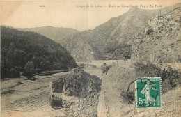 43 -  GORGES DE LA LOIRE - ROUTE EN CORNICHE DU PUY A LA VOUTE - CACHET CONVOYEUR LE PUY A SAINT ETIENNE -ND Phot. - 212 - Otros & Sin Clasificación