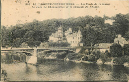 94 -LA VARENNE-CHENNEVIERES - LES BORDS DE LA MARNE - LE PONT DE CHENNEVIERES ET LE CHATEAU DE L'ETAPE - F. Testard-1453 - Chennevieres Sur Marne