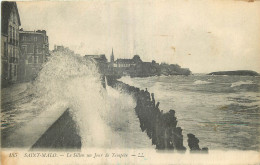 35 - SAINT MALO - LE SILLON UN JOUR DE TEMPETE - Saint Malo