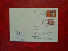 LETTRE SUISSE EFFRETIKON FLAMME SAMMELT SCHWEIZER BRIEFMARKEN ET CACHET POUR GILSDORF LUXEMBOURG CLUB PHILATELIQUE - Covers & Documents