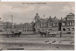 Carte Postale Ancienne Australie - Une Place à Adelaide - Adelaide