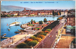 SUISSE - GENEVE - Quai Du Mont-Blanc - Les Promenades - Genève