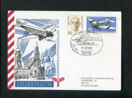 "BUNDESREPUBLIK DEUTSCHLAND" 1991, Sonderbeleg "Lilienthal" Mit SSt. "DRESDEN" (R1227) - Cartas & Documentos