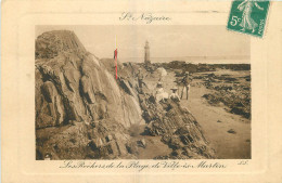 44 - SAINT NAZAIRE - LES ROCHERS DE LA PLAGE DE VILLE ES MARTIN - Saint Nazaire