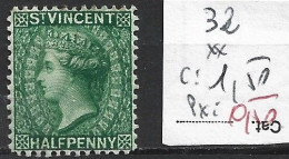 SAINT-VINCENT 32 ** Côte 1.50 € - St.Vincent (...-1979)