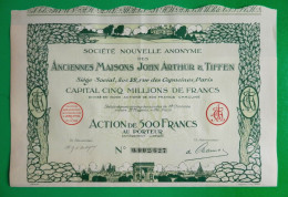 T-FR Anciennes Maisons John Arthur & Tiffen 1929 PARIS - Otros & Sin Clasificación