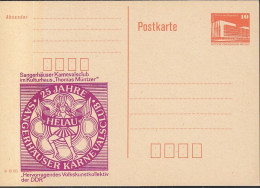 DDR PP 19 II, Ungebraucht, 25 Jahre Sangerhäuser Karnevalsclub, Helau, Sangerhausen, 1989 - Privé Postkaarten - Ongebruikt
