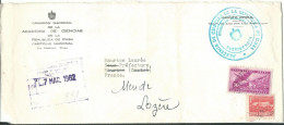 CUBA LETTRE RECOMMANDEE 130c CACHET ACADEMIE DES SCIENCES  POUR MENDE ( LOZERE ) DE 1962 LETTRE COVER - Covers & Documents