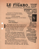 TRACT ANTI ALLEMAND LE FIGARO 1939 1940 DROLE DE GUERRE REICH PROPAGANDE    # 32 - 1939-45