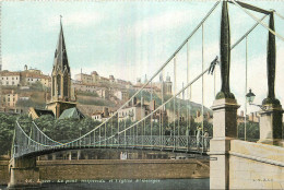 69 - LYON - LE PONT SUSPENDU ET EGLISE SAINT GEORGES - Sonstige & Ohne Zuordnung